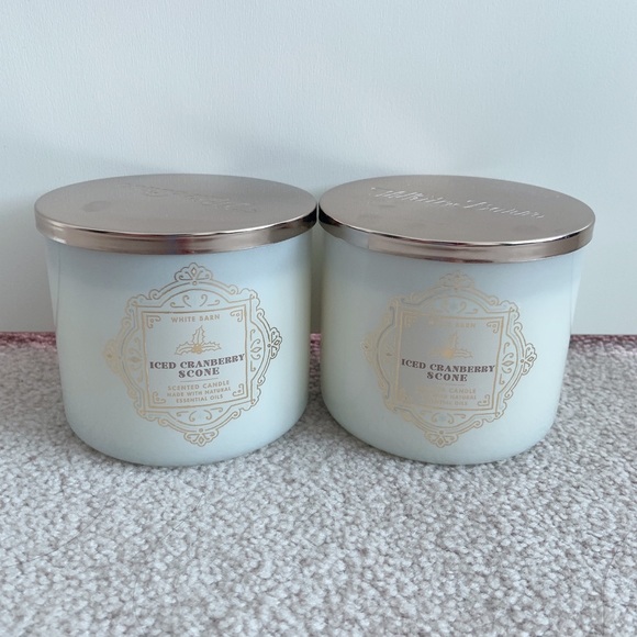 BBW Iced cranberry scone candle set - Picture 6 of 7